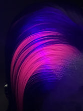 Load image into Gallery viewer, CHESHIRE Custom Colored Lace Front Wig (Large Cap, Violet w/Neon Pink Hi Lights, 26 inch length) READY TO SHIP