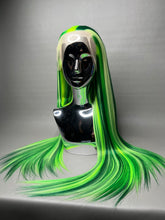 Load image into Gallery viewer, HISSS Custom Colored Lace Front Wig (Large Cap, 13x3 Lace Front, Green Rainbow) MADE TO ORDER