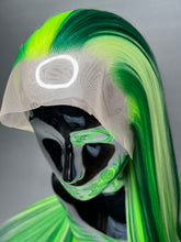 Load image into Gallery viewer, HISSS Custom Colored Lace Front Wig (Large Cap, 13x3 Lace Front, Green Rainbow) MADE TO ORDER