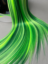 Load image into Gallery viewer, HISSS Custom Colored Lace Front Wig (Large Cap, 13x3 Lace Front, Green Rainbow) MADE TO ORDER