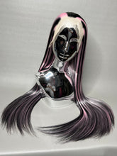 Load image into Gallery viewer, VAMPIRE HEART Custom Colored Lace Front Wig (Large Cap, 13x3 Lace Front, Black w/Pastel Pink Hi Lights) MADE TO ORDER