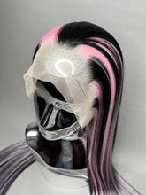 Load image into Gallery viewer, VAMPIRE HEART Custom Colored Lace Front Wig (Large Cap, 13x3 Lace Front, Black w/Pastel Pink Hi Lights) MADE TO ORDER