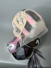 Load image into Gallery viewer, VAMPIRE HEART Custom Colored Lace Front Wig (Large Cap, 13x3 Lace Front, Black w/Pastel Pink Hi Lights) MADE TO ORDER