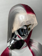 Load image into Gallery viewer, SCARLET SECRET Custom Colored Lace Front Wig (Large Cap, 13x3 Lace Front, Half Maroon/Half Grey) MADE TO ORDER