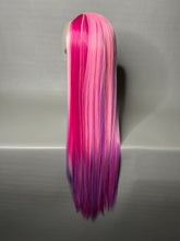 Load image into Gallery viewer, PINK VENOM Custom Colored Lace Front Wig (Large Cap, Pink/Purple Rainbow, 30” & 40” Length) READY TO SHIP