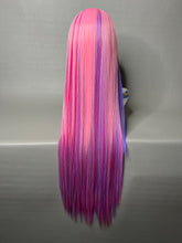 Load image into Gallery viewer, PINK VENOM Custom Colored Lace Front Wig (Large Cap, Pink/Purple Rainbow, 30” & 40” Length) READY TO SHIP