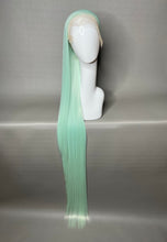 Load image into Gallery viewer, WINTER MINT Custom Colored Lace Front Wig (Large Cap, 13x4 lace front, 50 inch length) READY TO SHIP