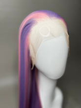 Load image into Gallery viewer, TINKY WINKY Custom Colored Lace Front Wig (Large Cap, 13x3 Lace Front, Lavender w/Pastel Pink Hi Lights) MADE TO ORDER