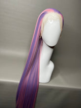 Load image into Gallery viewer, TINKY WINKY Custom Colored Lace Front Wig (Large Cap, 13x3 Lace Front, Lavender w/Pastel Pink Hi Lights) MADE TO ORDER