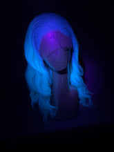 Load image into Gallery viewer, CERULEAN Custom Colored Lace Front Wig (Large Cap, Aqua Blue/Seafoam Blue Ombre, 24 inch length) READY TO SHIP