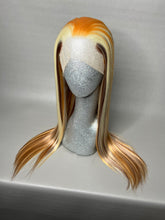 Load image into Gallery viewer, ACT NATURAL Custom Colored Lace Front Wig (Large Cap, Blonde 613 w/Brown & Ginger Low Lights, 24 inch length) READY TO SHIP