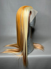 Load image into Gallery viewer, ACT NATURAL Custom Colored Lace Front Wig (Large Cap, Blonde 613 w/Brown & Ginger Low Lights, 24 inch length) READY TO SHIP