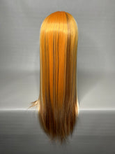 Load image into Gallery viewer, ACT NATURAL Custom Colored Lace Front Wig (Large Cap, Blonde 613 w/Brown & Ginger Low Lights, 24 inch length) READY TO SHIP