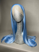 Load image into Gallery viewer, BLEU SERENITY Custom Colored Lace Front Wig (Large Cap, Pastel Blue, 24 inch length) READY TO SHIP