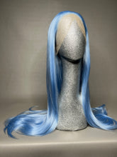 Load image into Gallery viewer, BLEU SERENITY Custom Colored Lace Front Wig (Large Cap, Pastel Blue, 24 inch length) READY TO SHIP