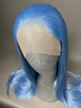 Load image into Gallery viewer, BLEU SERENITY Custom Colored Lace Front Wig (Large Cap, Pastel Blue, 24 inch length) READY TO SHIP