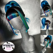 Load image into Gallery viewer, HOLOGRAPHIC BABE: MADE TO ORDER GeorginatheDollWigs Custom Styled Wig (READ DESCRIPTION FOR TURNAROUND)