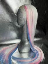 Load image into Gallery viewer, TRANSCEND Custom Colored Lace Front Wig (Large Cap, Chunky Hi-Light Style White/Pastel Pink/Baby Blue, 13x3 lace front, 30 inch length) MADE TO ORDER 2-3 MONTH ESTIMATED TURNAROUND