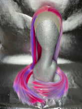 Load image into Gallery viewer, PINK VENOM Custom Colored Lace Front Wig (Large Cap, PINK Rainbow, 13x3 lace front, 30 inch length) MADE TO ORDER