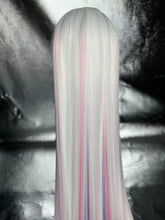 Load image into Gallery viewer, TRANSCEND Custom Colored Lace Front Wig (Large Cap, Chunky Hi-Light Style White/Pastel Pink/Baby Blue, 13x3 lace front, 30 inch length) MADE TO ORDER 2-3 MONTH ESTIMATED TURNAROUND