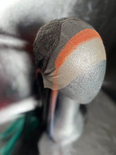 Load image into Gallery viewer, SUNNYSIDE Lace Front Wig (large Cap, black with sectioned rainbow ombré highlights, 30 inch length) READY TO SHIP LIMITED STOCK