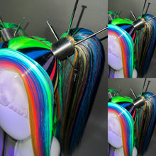 Load image into Gallery viewer, TECHNO POP: MADE TO ORDER GeorginatheDollWigs Custom Styled Wig (READ DESCRIPTION FOR TURNAROUND)
