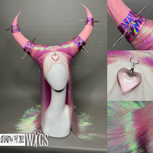 Load image into Gallery viewer, LOVE THE DEMON: MADE TO ORDER GeorginatheDollWigs Custom Styled Wig (READ DESCRIPTION FOR TURNAROUND)
