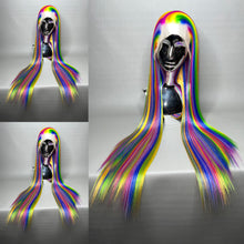 Load image into Gallery viewer, CRAYOLAHOLIC Custom Colored Lace Front Wig (Large Cap, 26 inch length) READY TO SHIP
