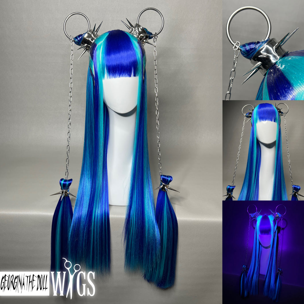 CHROMA X NIKKO: MADE TO ORDER GeorginatheDollWigs Custom Styled Wig (READ DESCRIPTION FOR TURNAROUND)