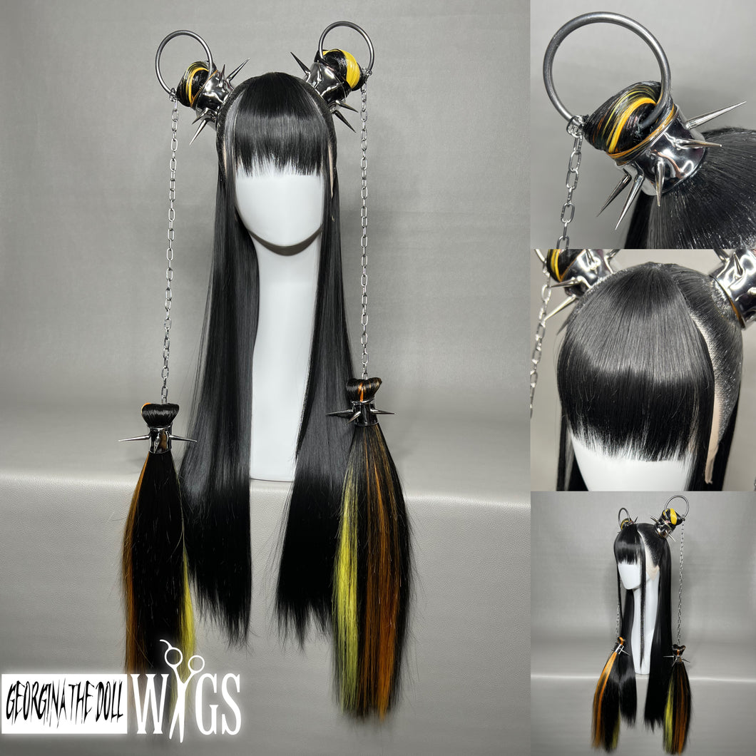 CHROMA X EMBERS: MADE TO ORDER GeorginatheDollWigs Custom Styled Wig (READ DESCRIPTION FOR TURNAROUND)