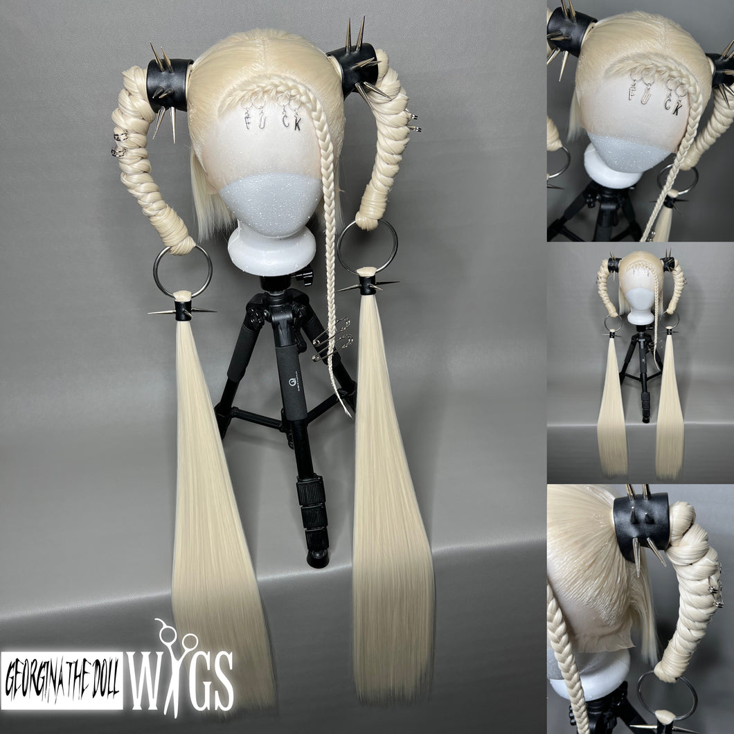 FVCK PUNK: MADE TO ORDER GeorginatheDollWigs Custom Styled Wig (READ DESCRIPTION FOR TURNAROUND