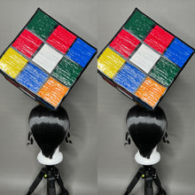 Load image into Gallery viewer, RUBIK THE CUBE: MADE TO ORDER GeorginatheDollWigs Custom Styled Wig (READ DESCRIPTION FOR TURNAROUND)
