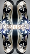 Load image into Gallery viewer, NARCISSA Synthetic Lace Front Wig (Large Cap, 13x3 Lace Front, Platinum Blonde w/Black Skunk Lowlight) MADE TO ORDER
