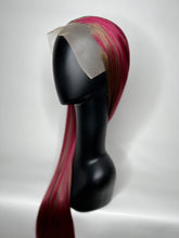 Load image into Gallery viewer, RED VELVET Custom Colored Lace Front Wig (Large Cap, 13x4 lace front, 40 inch length) READY TO SHIP
