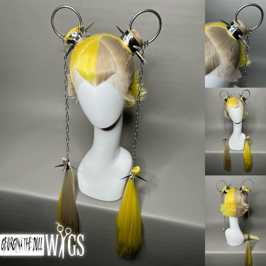 CHROMA XION: READY TO SHIP GeorginatheDollWigs Custom Styled Wig