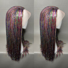 Load image into Gallery viewer, TWILIGHT Custom Colored Lace Front Wig (Medium Cap, Dark Tinsel, 24 inch length) READY TO SHIP

