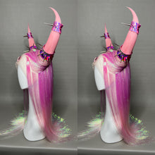 Load image into Gallery viewer, LOVE THE DEMON: MADE TO ORDER GeorginatheDollWigs Custom Styled Wig (READ DESCRIPTION FOR TURNAROUND)
