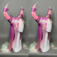 Load image into Gallery viewer, LOVE THE DEMON: MADE TO ORDER GeorginatheDollWigs Custom Styled Wig (READ DESCRIPTION FOR TURNAROUND)
