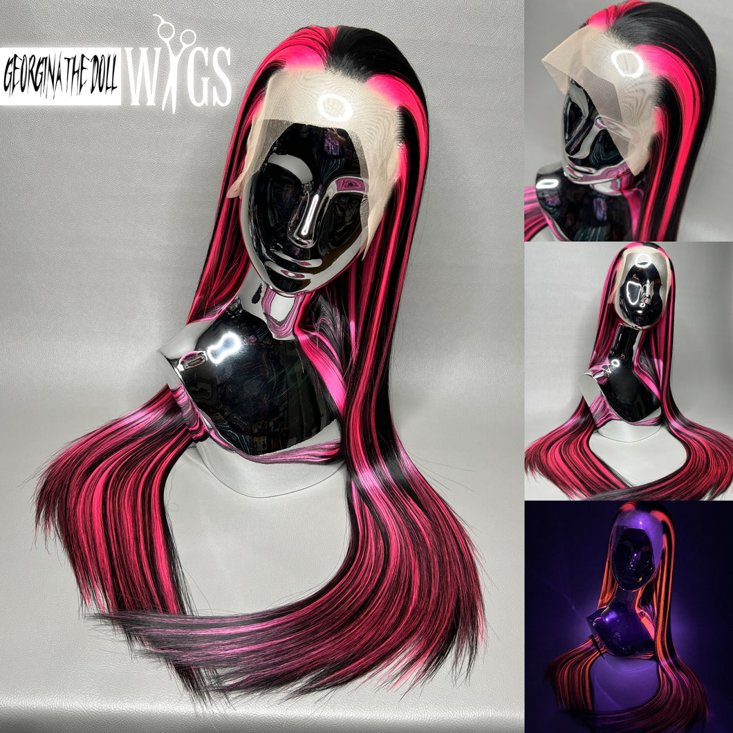 SCARY SWEET Custom Colored Lace Front Wig (Large Cap, 26 inch length) READY TO SHIP