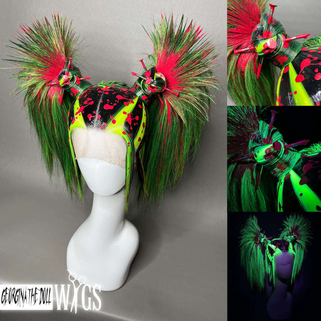VIRAL OUTBREAK: MADE TO ORDER GeorginatheDollWigs Custom Styled Wig (READ DESCRIPTION FOR TURNAROUND)