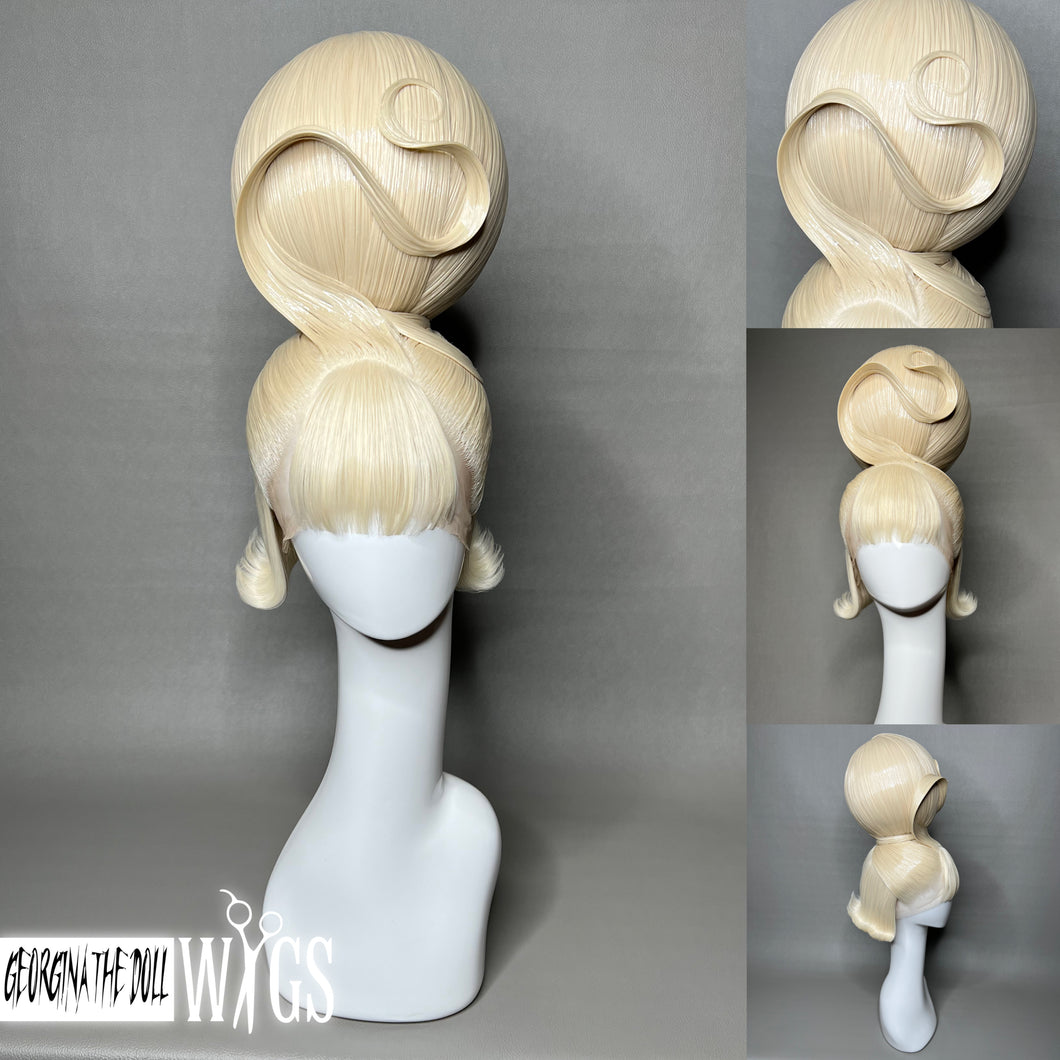 PLANET 1960: GeorginatheDollWigs Custom Styled Wig (READ DESCRIPTION FOR TURNAROUND)