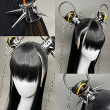 Load image into Gallery viewer, CHROMA X EMBERS: MADE TO ORDER GeorginatheDollWigs Custom Styled Wig (READ DESCRIPTION FOR TURNAROUND)
