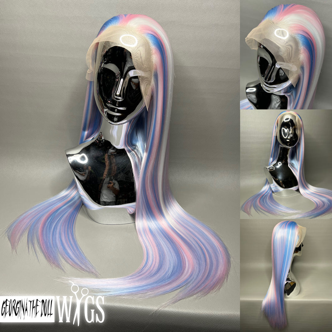 TRANS ULTIMA Custom Colored Lace Front Wig (Large Cap, 26 inch length) READY TO SHIP