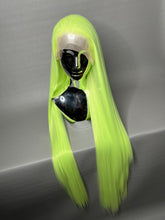 Load image into Gallery viewer, SOUR LIME Custom Colored Lace Front Wig (Large Cap, 40 inch length) READY TO SHIP
