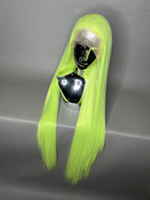 Load image into Gallery viewer, SOUR LIME Custom Colored Lace Front Wig (Large Cap, 40 inch length) READY TO SHIP
