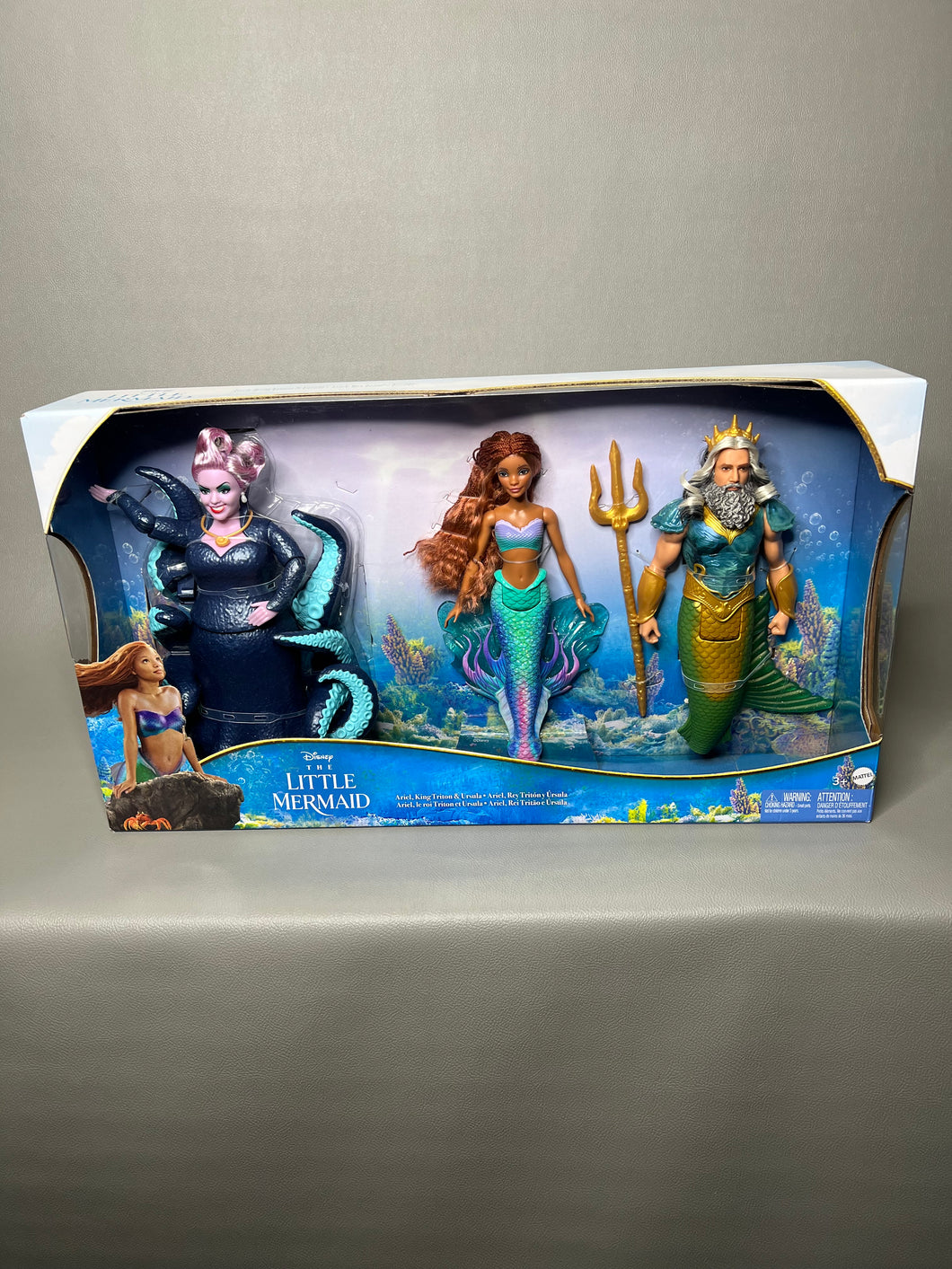 LITTLE MERMAID DOLL SET: Ariel King Triton & Ursula Mattel X Disney  Brand New NRFB READY TO SHIP