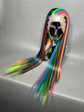Load image into Gallery viewer, TECHNICOLOR Custom Colored Lace Front Wig (Large Cap, 13x3 Lace Front, Half Black/Rainbow) MADE TO ORDER
