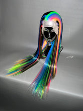 Load image into Gallery viewer, TECHNICOLOR Custom Colored Lace Front Wig (Large Cap, 13x3 Lace Front, Half Black/Rainbow) MADE TO ORDER
