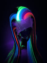 Load image into Gallery viewer, TECHNICOLOR Custom Colored Lace Front Wig (Large Cap, 13x3 Lace Front, Half Black/Rainbow) MADE TO ORDER
