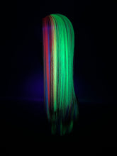 Load image into Gallery viewer, TECHNICOLOR Custom Colored Lace Front Wig (Large Cap, 13x3 Lace Front, Half Black/Rainbow) MADE TO ORDER
